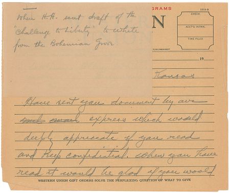 Lot #50 Herbert Hoover Handwritten Letter Signed - Image 1