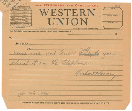 Lot #50 Herbert Hoover Handwritten Letter Signed - Image 3