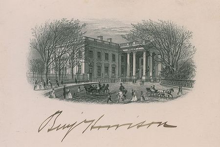 Lot #38 Benjamin Harrison Engraving