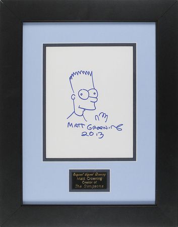 Lot #512 Matt Groening Sketch - Image 1