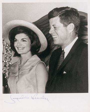 Lot #77 Jacqueline Kennedy Signed Photograph - Image 2
