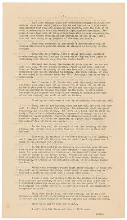 Lot #57 Harry S. Truman: “He can't pass the buck to anybody”—amazing farewell address reflecting on the presidency, his legacy, Eisenhower, and American ideals - Image 6