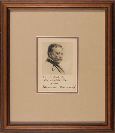 Lot #42 Theodore Roosevelt Signed Photograph - Image 2