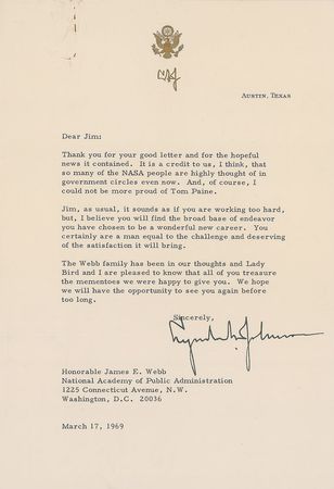 Lot #106 Lyndon B. Johnson Typed Letter Signed - Image 1