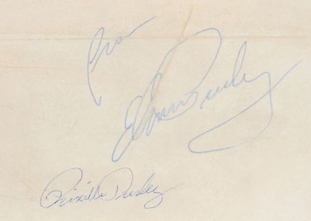 Lot #667 Elvis and Priscilla Presley Signatures - Image 3