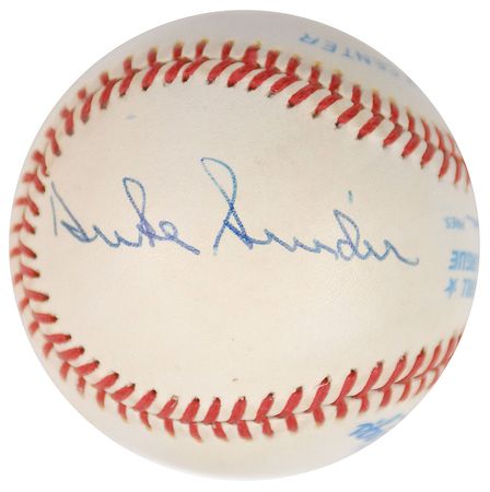 Lot #852 Mantle, Mays, and Snider Baseball - Image 2