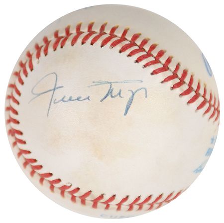 Lot #852 Mantle, Mays, and Snider Baseball - Image 3