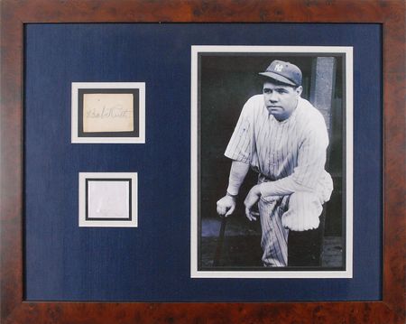 Lot #857 Babe Ruth: The Sultan of Swat’s hair and autograph - Image 1