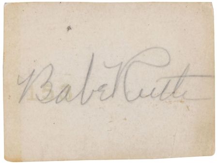 Lot #857 Babe Ruth: The Sultan of Swat’s hair and autograph - Image 2
