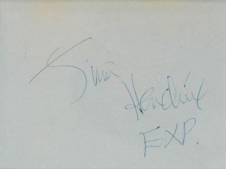 Lot #651 Jimi Hendrix Signature - Image 2