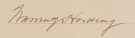 Lot #47 Warren G. Harding Signed Document - Image 3