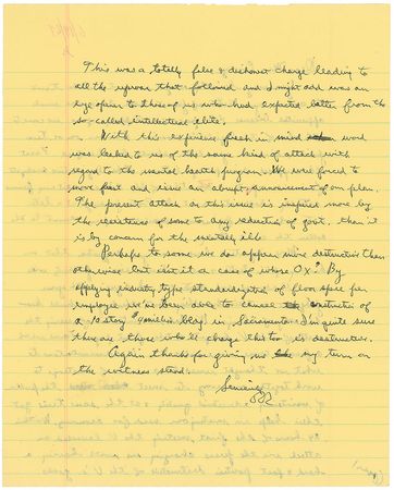 Lot #122 Ronald Reagan: “This was a totally false & dishonest charge leading to all the uproar that followed” - Image 2