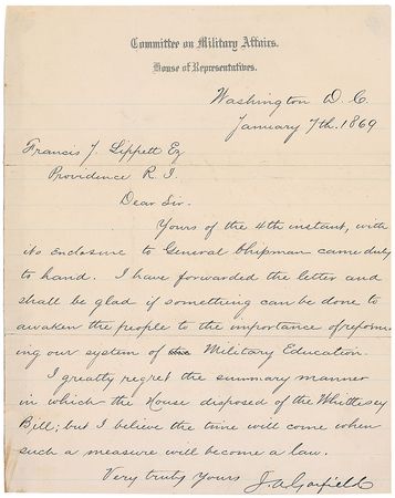 Lot #35 James A. Garfield: The future president