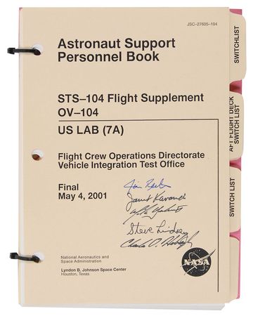 Lot #451 STS-100/104 Flight Supplements - Image 1