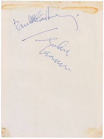 Lot #632 Beatles: Lennon and McCartney: Late 1963 promo of the Beatles frontmen - Image 1