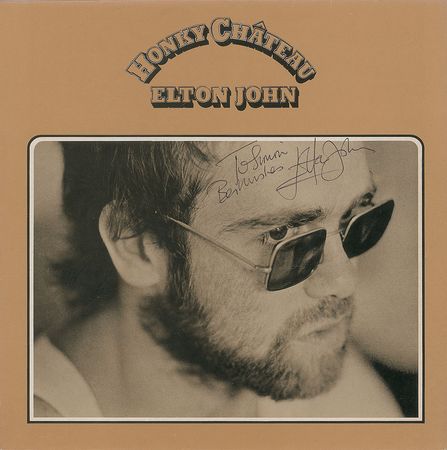 Lot #707 Elton John Album and Signed Photograph - Image 1