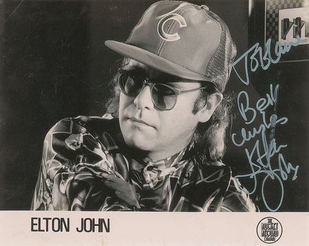 Lot #707 Elton John Album and Signed Photograph - Image 2
