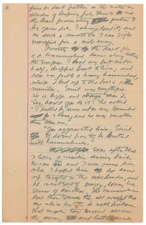 Lot #531 Zane Grey: “Splash after splash…and then, suddenly, a beautiful gold and blue fish leaped high, like a greyhound” - Image 2