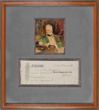 Lot #583 Sir Walter Scott Check - Image 1