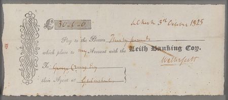Lot #583 Sir Walter Scott Check - Image 2