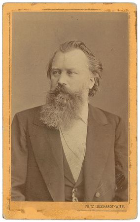 Lot #591 Johannes Brahms: Choice portrait of the German master - Image 1