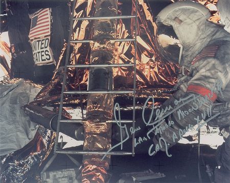 Lot #402 Gene Cernan Signed Photographs - Image 2
