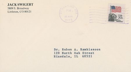 Lot #454 Jack Swigert Typed Letter Signed - Image 2