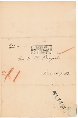 Lot #216 Ferdinand Lassalle: Uncommon letter about his “little hieroglyphics” - Image 2