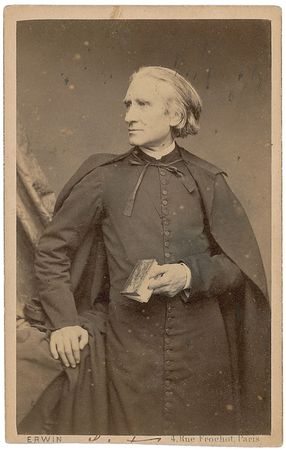 Lot #604 Franz Liszt: Fabulous carte-de-visite portrait - Image 1