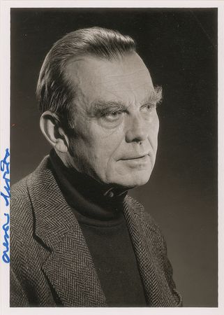 Lot #580 Czeslaw Milosz Signed Photograph - Image 1