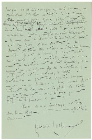 Lot #550 Romain Rolland Handwritten Letter Signed - Image 11