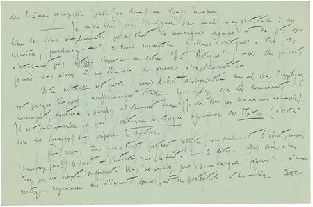 Lot #550 Romain Rolland Handwritten Letter Signed - Image 4