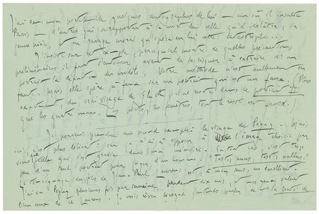 Lot #550 Romain Rolland Handwritten Letter Signed - Image 8