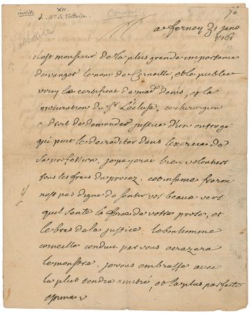 Lot #564 Voltaire: Voltaire lashes out against his sworn enemy - Image 1
