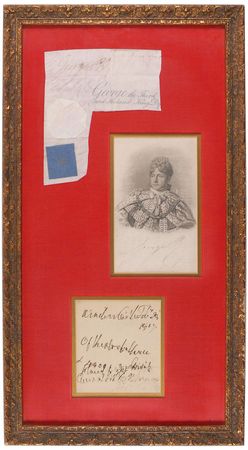 Lot #211 King George III Signature and Signed Note - Image 1