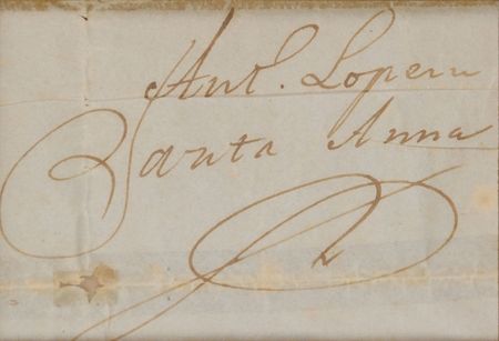 Lot #329 Antonio Lopez de Santa Anna Signature - Image 2