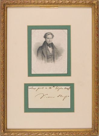 Lot #535 Victor Hugo Signature - Image 1