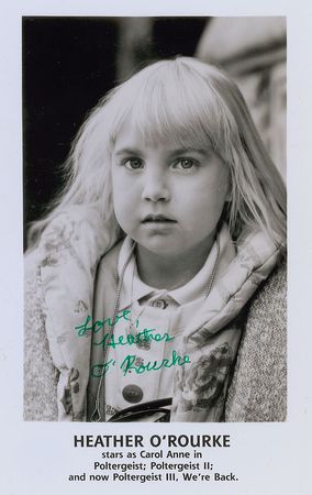 Lot #814 Heather O’Rourke Signed Photograph - Image 1