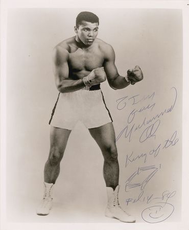 Lot #840 Muhammad Ali Signed Photograph - Image 1