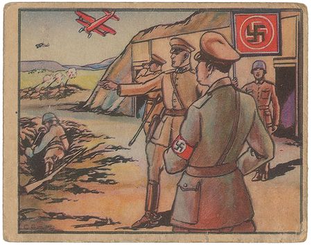 Lot #319 Horrors of War: Rarely seen 1938 Horrors of War complete set, including all short-prints - Image 4