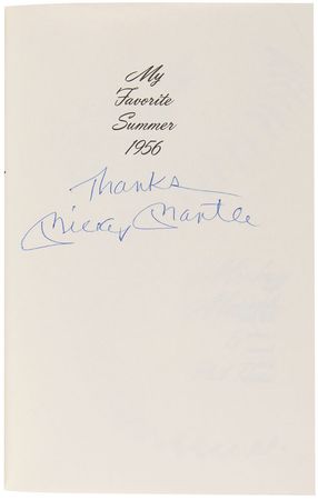 Lot #892 Mickey Mantle Book - Image 1