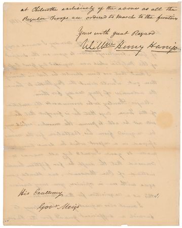 Lot #24 William Henry Harrison: After killing Tecumsah and imprisoning hundreds of British soldiers, ‘Old Tippecanoe’ raises a militia - Image 2