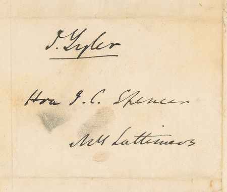 Lot #25 John Tyler Handwritten Letter Signed - Image 2