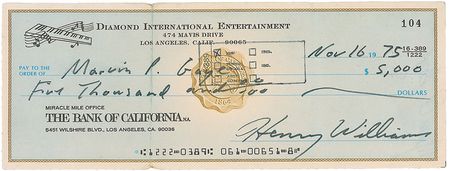 Lot #701 Marvin Gaye Check - Image 2
