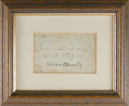 Lot #325 Horatio Nelson: ?Given on board the Victory at Sea the 12th July 1804? - Image 1