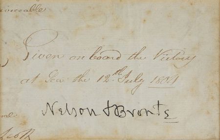 Lot #325 Horatio Nelson: ?Given on board the Victory at Sea the 12th July 1804? - Image 2