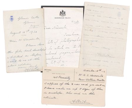 Lot #213 King George VI Handwritten Letters Signed - Image 1