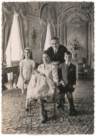 Lot #803 Grace Kelly and Prince Rainier Signed Photograph - Image 1