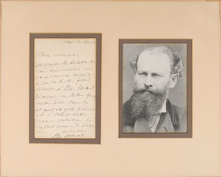 Lot #475 Edouard Manet: Scarce letter by the controversial early Impressionist - Image 2