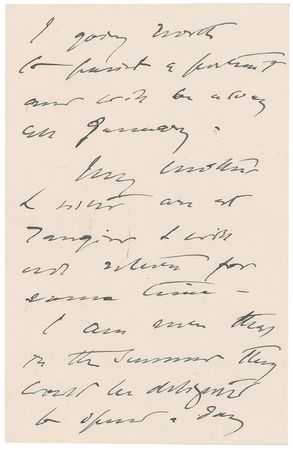 Lot #502 John Singer Sargent Handwritten Letter Signed - Image 2